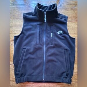 DRAKE Black Fleece Vest- mens- size small